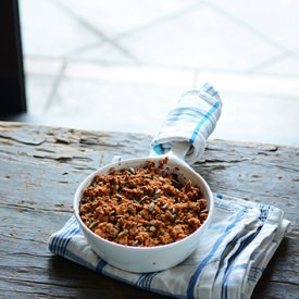 Apple and Blueberry Crumble