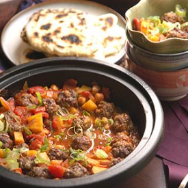 Smoky Meatball & Chickpea Tagine