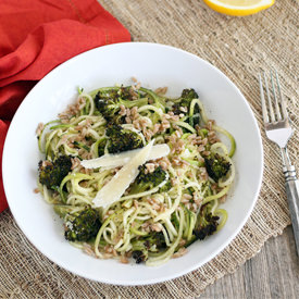Broccoli and Farro Zucchini Pasta