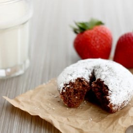 100% Whole Wheat Chocolate Donuts