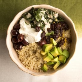 Quinoa Bowl with Tahini & Kale