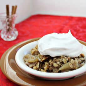 Apple Crisp with Oatmeal Topping