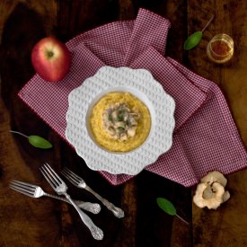 Creamy Polenta with Sautéed Apples