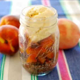 Warm Peach (or Apple!) Pie in a Jar