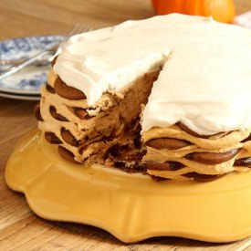 Ginger Snap Pumpkin Icebox Cake