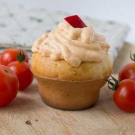 Salty Muffins with Feta Cheese