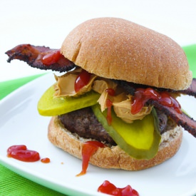 Peanut Butter Bacon Burgers