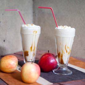 Caramel Apple Milkshakes