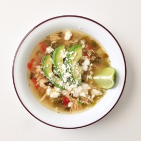 Crock Pot Green Chile Chicken Soup