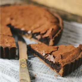 Chocolate Almond Buckwheat Tart