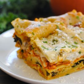 Pumpkin & Kale Lasagna