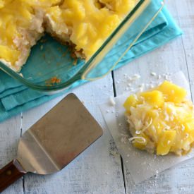 Pineapple Cheesecake Bars