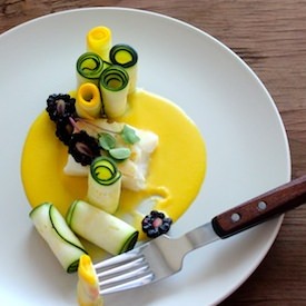 Sea Bass with Meyer Lemon Purée