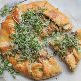 Best Ever Leek and Mushroom Galette