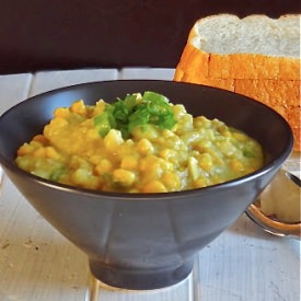 Clam Corn Chowder Curry