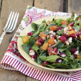 Beet Salad with Walnuts and Cheese