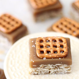 Salted Caramel Oat Bars