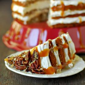 Caramel Apple Mousse Cake