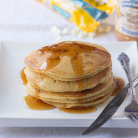 Maple Peanut Butter Pancakes