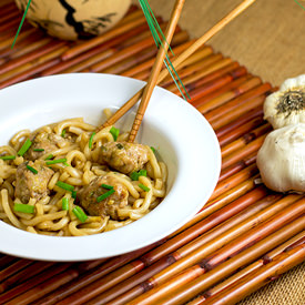 Asian Spaghetti & Meatballs