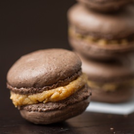 Peanut Butter Cup Macarons