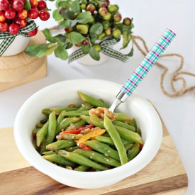 French Beans with Walnuts