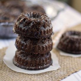 Mini Chocolate Bundt Cakes