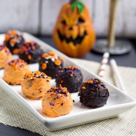 Halloween Brownie Truffles