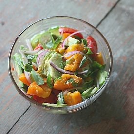 Tomato Cucumber and Avocado Salad