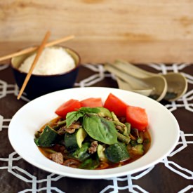 Rustic Thai Beef Soup