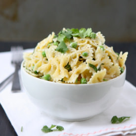 Cilantro Goat Cheese Pasta