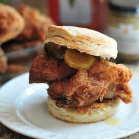 Fried Chicken Biscuit Sandwich