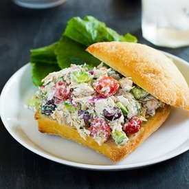 Greek Chicken Salad Sandwiches