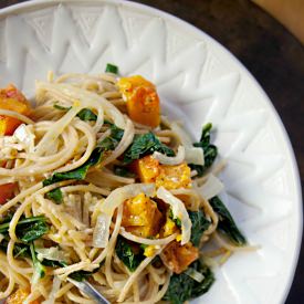Pasta with Butternut Squash & Kale