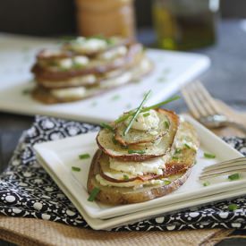 Goat Cheese & Chive Potato Stacks