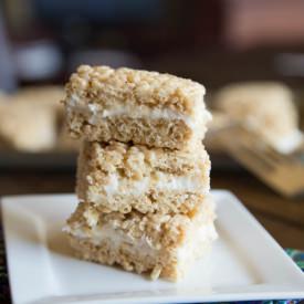 Pumpkin Cake Rice Krispie Treats