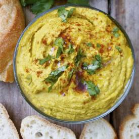 Roasted Squash & Scallion Hummus