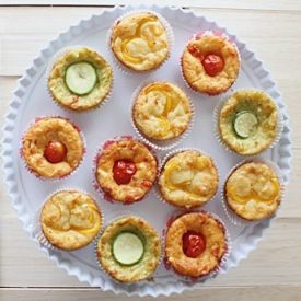 Savory Rainbow Muffins