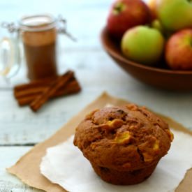 Vegan Pumpkin Apple Muffins