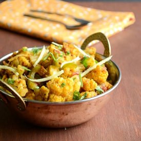 Cauliflower Capsicum Sabzi