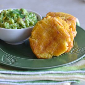 Tostones and Pineapple Guacamole
