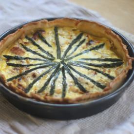 Whitefish & Asparagus Quiche