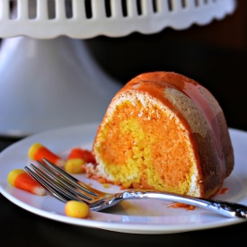 Candy Corn Bundt Cake