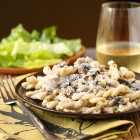 Pasta with Sausage and Mushrooms