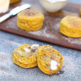 Pumpkin Brown Butter Biscuits