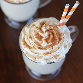 Pumpkin Spice White Hot Chocolate