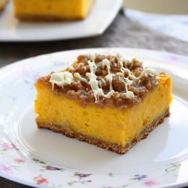 Pumpkin Pie Crumb Bars