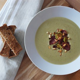 Broad Bean and Bacon Soup
