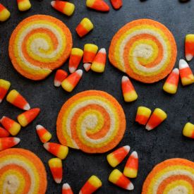 Candy Corn Swirl Cookies