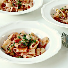 Pasta with Spicy Olive and Caperberry